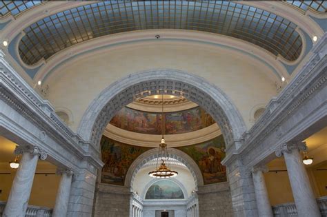 Premium Photo | Hall inside the Utah State Capitol Building