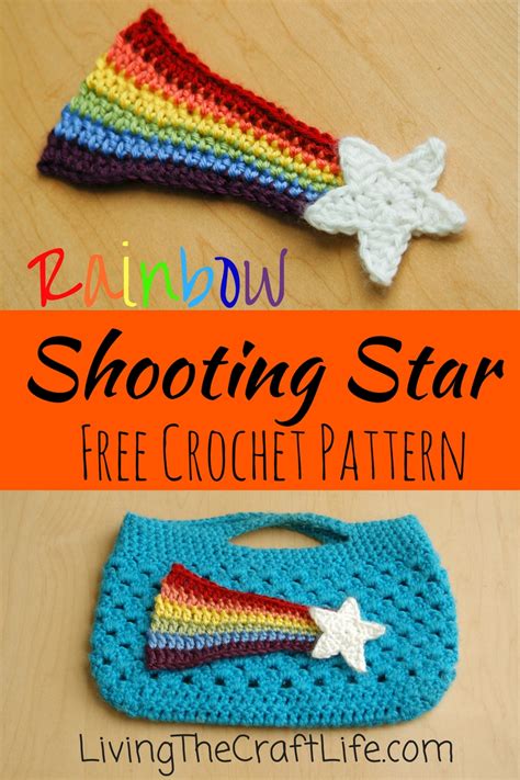 Living the Craft Life: Rainbow Shooting Star - Free Pattern