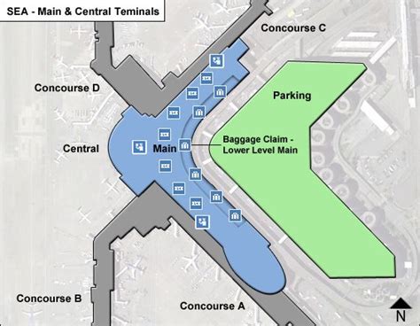 Seattle Tacoma Airport Map | SEA Terminal Guide