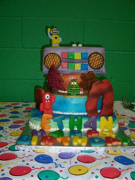 Yo Gabba Gabba Birthday Cake by JasonChapman on DeviantArt