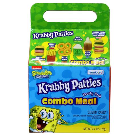 SpongeBob SquarePants Krabby Patties Gummy Candy Combo Meal – Frankford ...