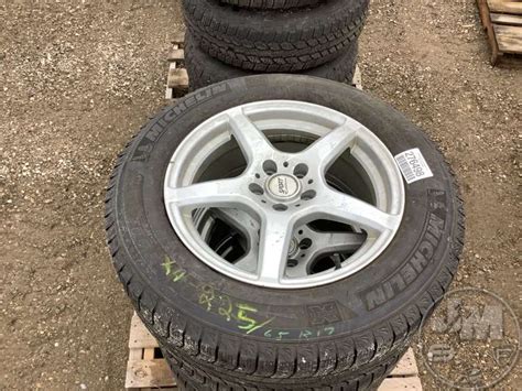 (4) MICHELIN 225/65R17 TIRES ON ALUMINUM 5 BOLT RIMS - Jeff Martin ...