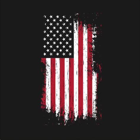 Premium Vector | Grunge usa flag vector