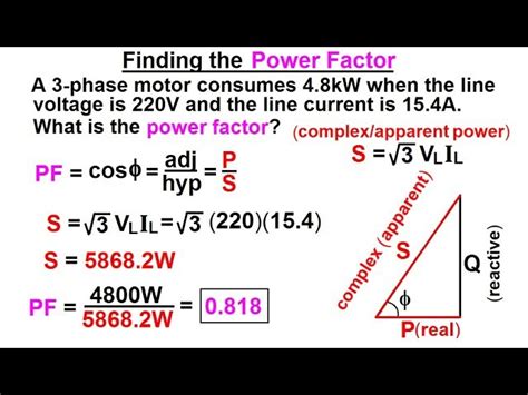 How Do You Calculate The Power Factor Of A 3 Phase Motor - Infoupdate.org