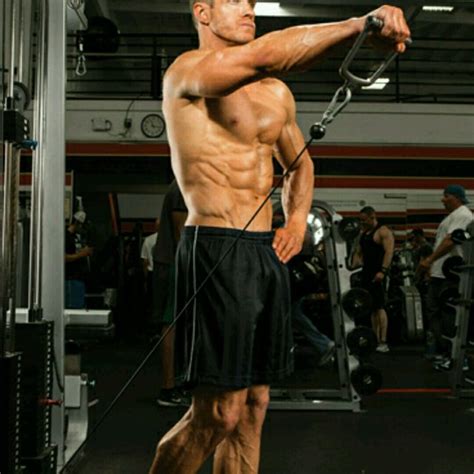 Cable Front Raise by Trent C. - Exercise How-to - Skimble