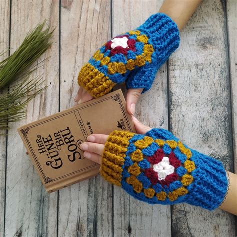 Hand Crochet Gloves - Etsy