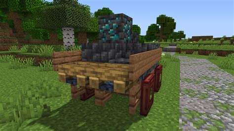 Cart + rocks by Blaubart | Minecraft Build Tutorial