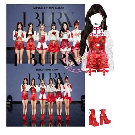 Fashion set [GIDLE] HWAA SHOWCASE 7TH MEMBER INSPIRED OUTFIT created via | Dance outfits, Kpop ...