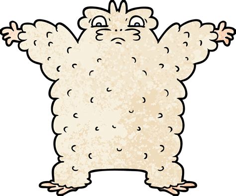 cartoon yeti character 12667852 Vector Art at Vecteezy