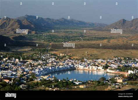 Aerial view of Pushkar, Rajasthan Stock Photo - Alamy