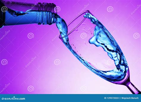 Pouring liquid stock image. Image of isolated, splashing - 129572033