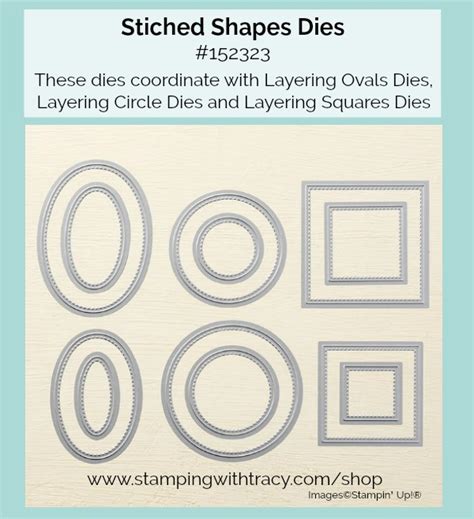 Stampin' Up! Stitched Shapes Dies - Stamping With Tracy