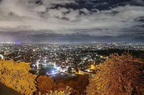 Late night view of Kathmandu from Swayambhunath Stupa . . By Rajiv Shrestha | Stupa, Kathmandu ...