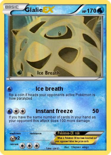 Pokémon Glalie 72 72 - Ice breath - My Pokemon Card