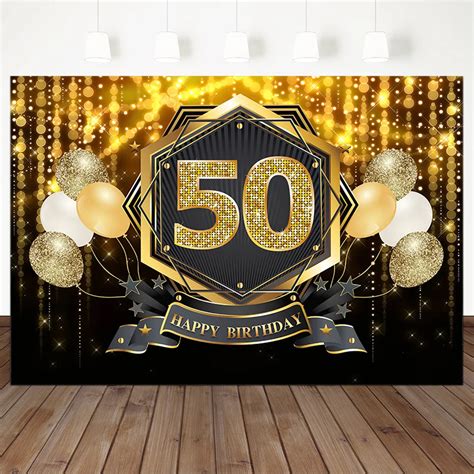 50th Birthday Background Design