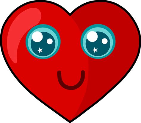 Download Heart, Face, Kawaii. Royalty-Free Vector Graphic - Pixabay