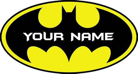 2015 Name Color Customize Batman Logo Wall Sticker Car Decal Home Decor Personalized Poster ...