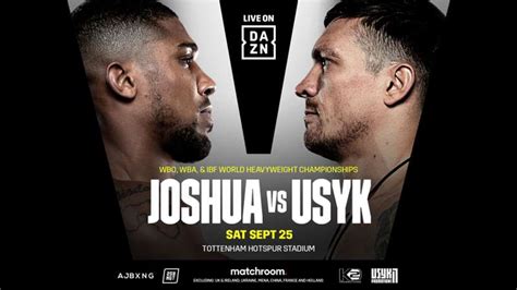 Anthony Joshua vs. Oleksandr Usyk: Date, fight time, TV channel and ...