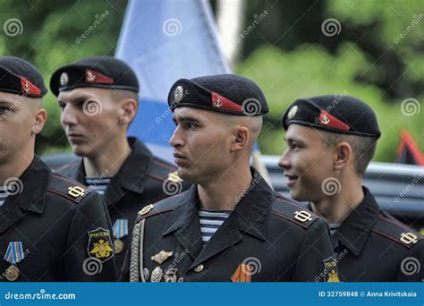 Russian Marines In Uniform Editorial Stock Photo - Image: 32759848