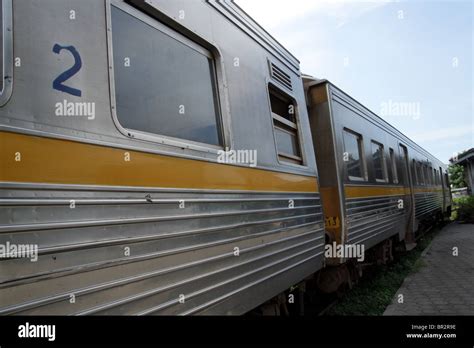 Diesel train in Thailand Stock Photo - Alamy