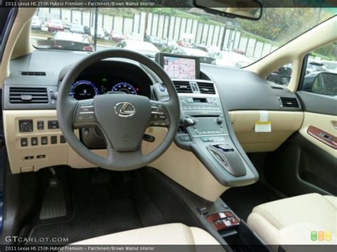 Parchment/Brown Walnut Interior Photo for the 2011 Lexus HS 250h Hybrid Premium #55657175 ...