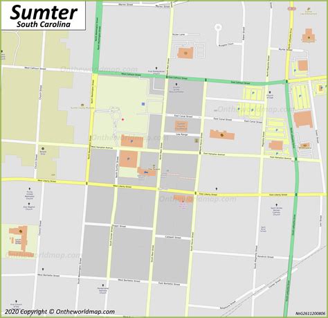 Sumter Map | South Carolina, U.S. | Discover Sumter with Detailed Maps