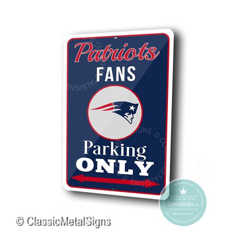 New England Patriots Parking Only Sign | New England Patriots | NFL Patriots Gift