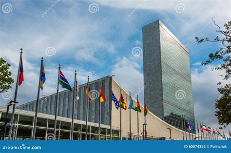 United Nations Building in New York Editorial Photography - Image of ...