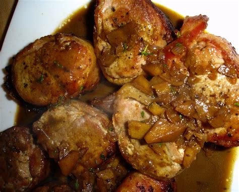 Bacon-Wrapped Pork Tenderloin Medallions with Apple Cider Sauce | Safe To Eat