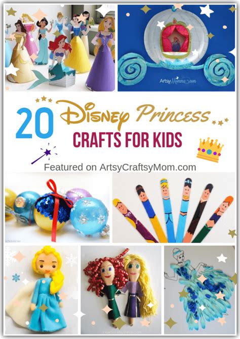 20 Dreamy Disney Princess Crafts for Kids