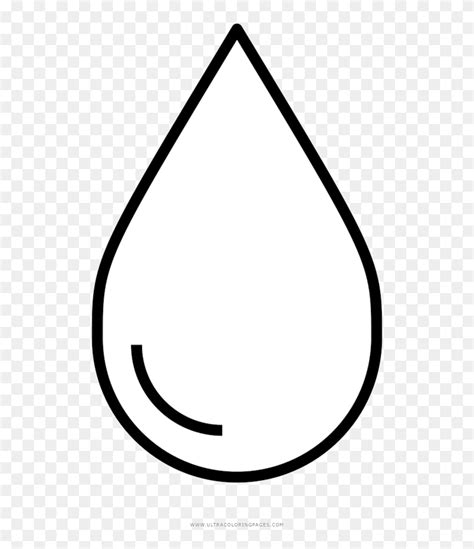 Water Drop Clipart Droplet Droplets Coloring Page Transparent - Water Drop Coloring Page, HD Png ...