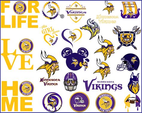 Minnesota Vikings Svg, NFL svg, Football Svg Files, T-shirt design, Cut files, Print Files ...