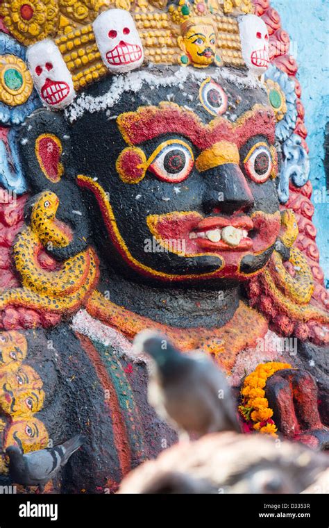 A Hindu shrine in Kathmandu, Nepal Stock Photo - Alamy