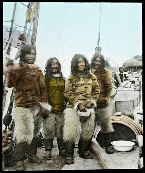 Fire inuiter fra Grønland ombord i "Gjøa", 1903 (7642133798) - Greenlandic Inuit - Wikipedia ...