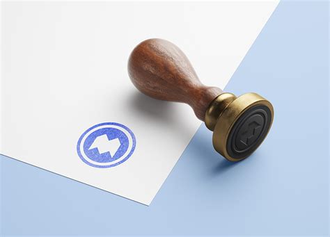 Free wooden stamp mockup - Mockups Design