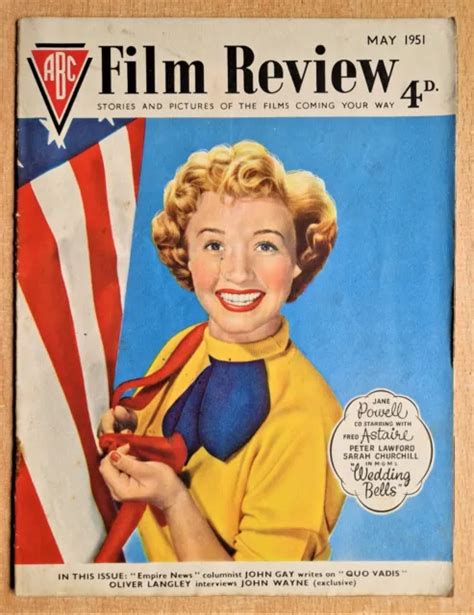 ABC FILM REVIEW Magazine Ma 1951 Jane Powell John Wayne Jennifer Jones Tom Jerry £2.95 - PicClick UK