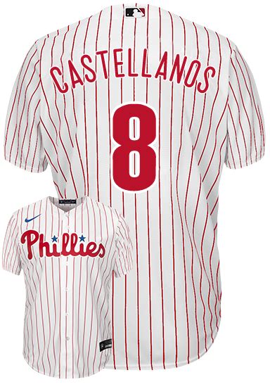 Nick Castellanos Youth Jersey - Philadelphia Phillies Replica Kids Home ...