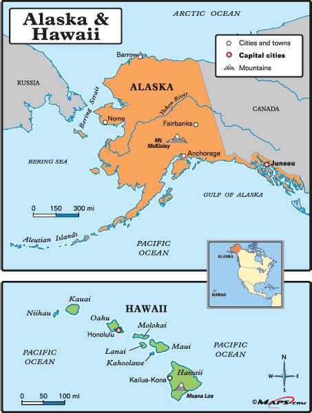 United States Map With Alaska And Hawaii