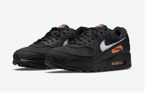 Nike Air Max 90 Black Orange DJ6881-001 Release Date - SBD