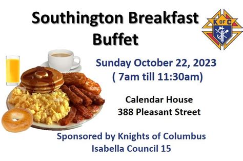 Oct 22 | Southington Breakfast Buffet | Southington, CT Patch