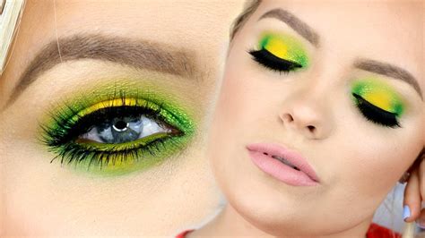 Lemon Lime 🍋 Yellow & Green Makeup Tutorial - YouTube