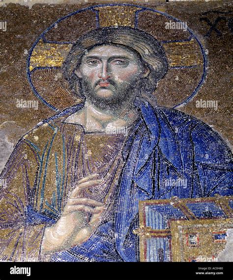 Christ The Ruler Pantokrator mosaic Hagia Sophia Istanbul Turkey Stock Photo - Alamy