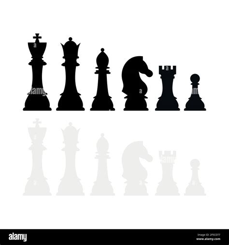 Chess pieces vector silhouette hi-res stock photography and images - Alamy