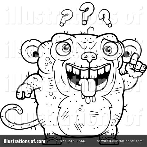 Ugly Monkey Clipart #1129833 - Illustration by Cory Thoman