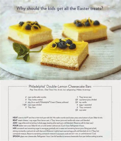 Almost 50: Philadelphia® Double-Lemon Cheesecake Bars