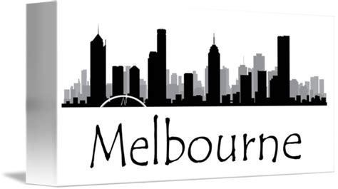 Melbourne Skyline Silhouette at GetDrawings | Free download