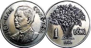 Coin Value: Vietnam (South ) 50 Su, 50 Xu, and 1 Dong 1960 to 1963