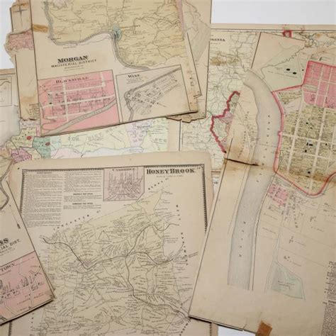 19th Century American Map Grouping (Lot 25 - Historical Objects & Early American MilitariaFeb 17 ...