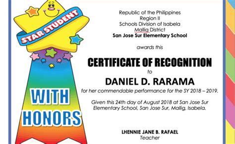 Recognition Editable Deped Certificate Of Recognition Template 2020 Free To Download And Print ...