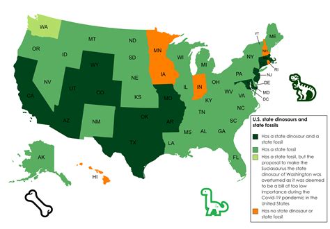 Us Map Of Dinosaur Fossils